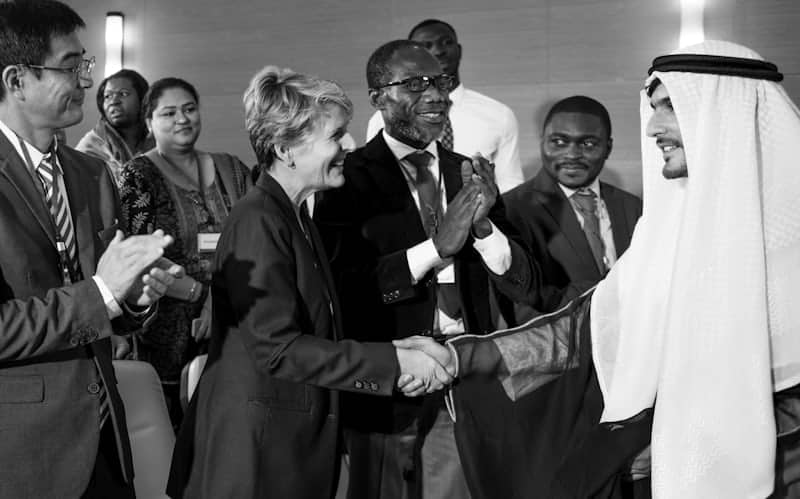 Business handshake in Africa symbolizing Nigeria’s exit from FATF grey list and renewed investor confidence