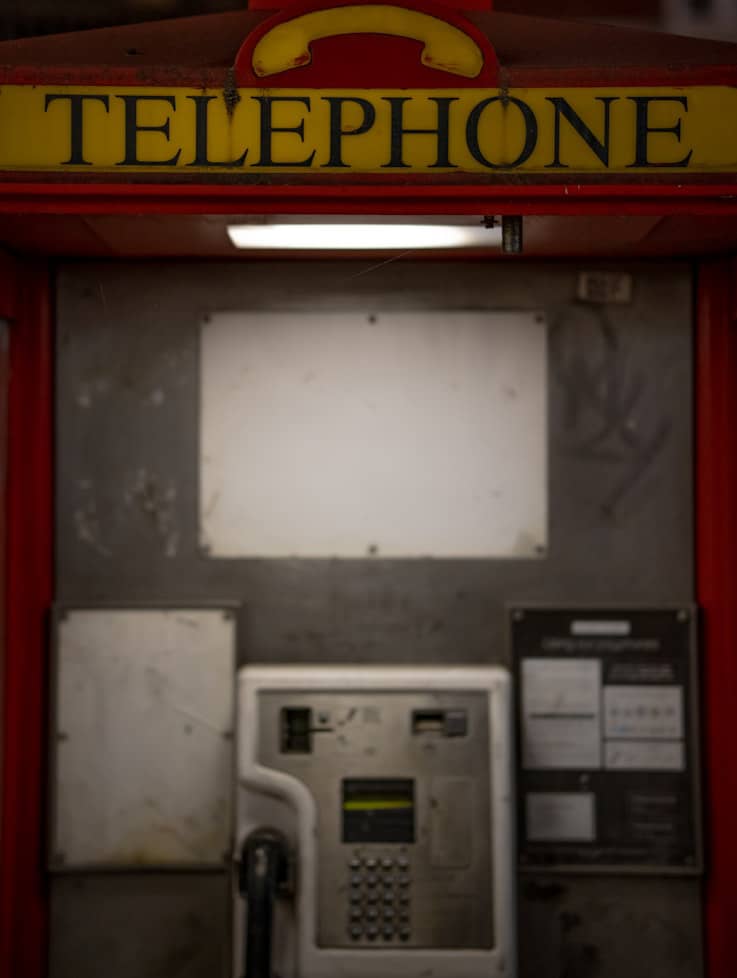 "Abandoned telephone booth symbolizing the fall of a telecom company like Etisalat in Nigeria"